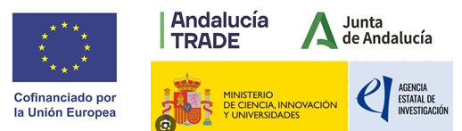Cofinanciado por la Unión Europea, Andalucía TRADE, Junta de Andalucía, Ministerio de Ciencia, Innovación y Universidades y Agencia Estatal de Investigación